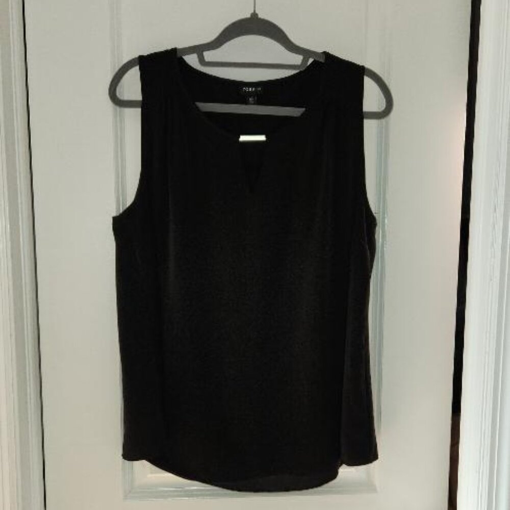 Torrid women's black sleeveless blouse